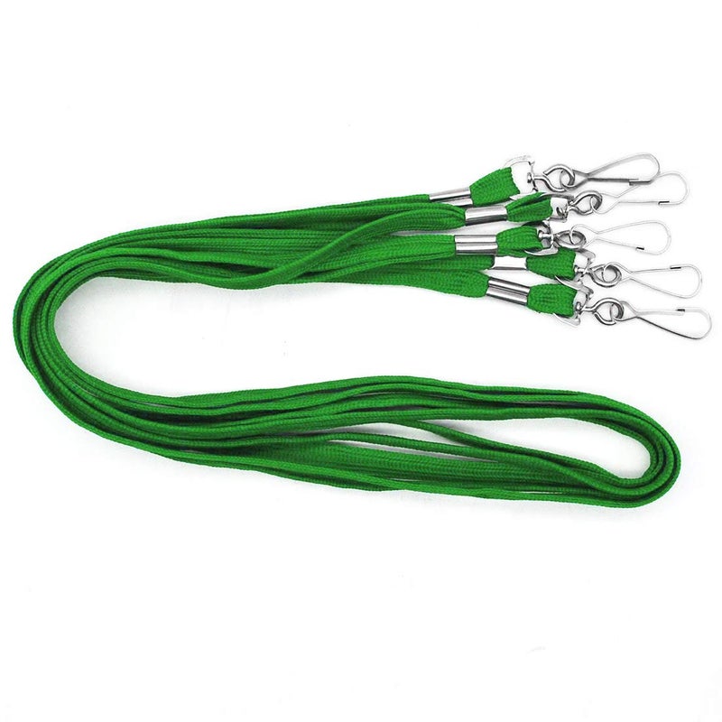 Bird Fiy Lanyard 100 Pack Bulk Badge Lanyards for ID Badges Neck Cruise Name Tag ID Holder (Green, 100 Pack) - Image 3